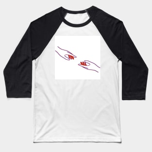 Reaching out! ( blue and red) Baseball T-Shirt